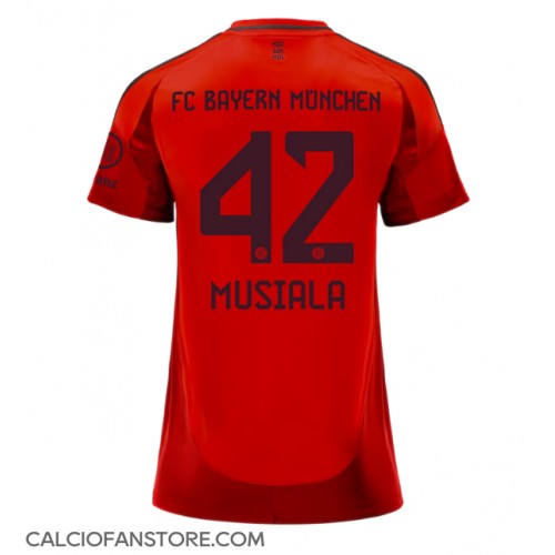 Maglia Calcio Bayern Munich Jamal Musiala #42 Prima Divisa Donna 2024-25 Manica Corta